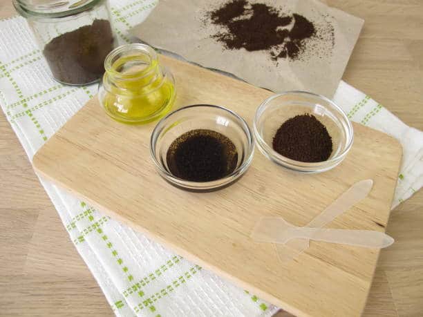 gommage marc de café huile olive wrap minceur